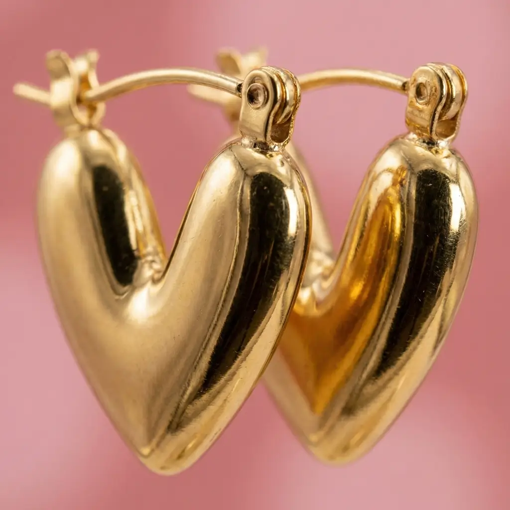 Amour Gold Hoops - Image 3