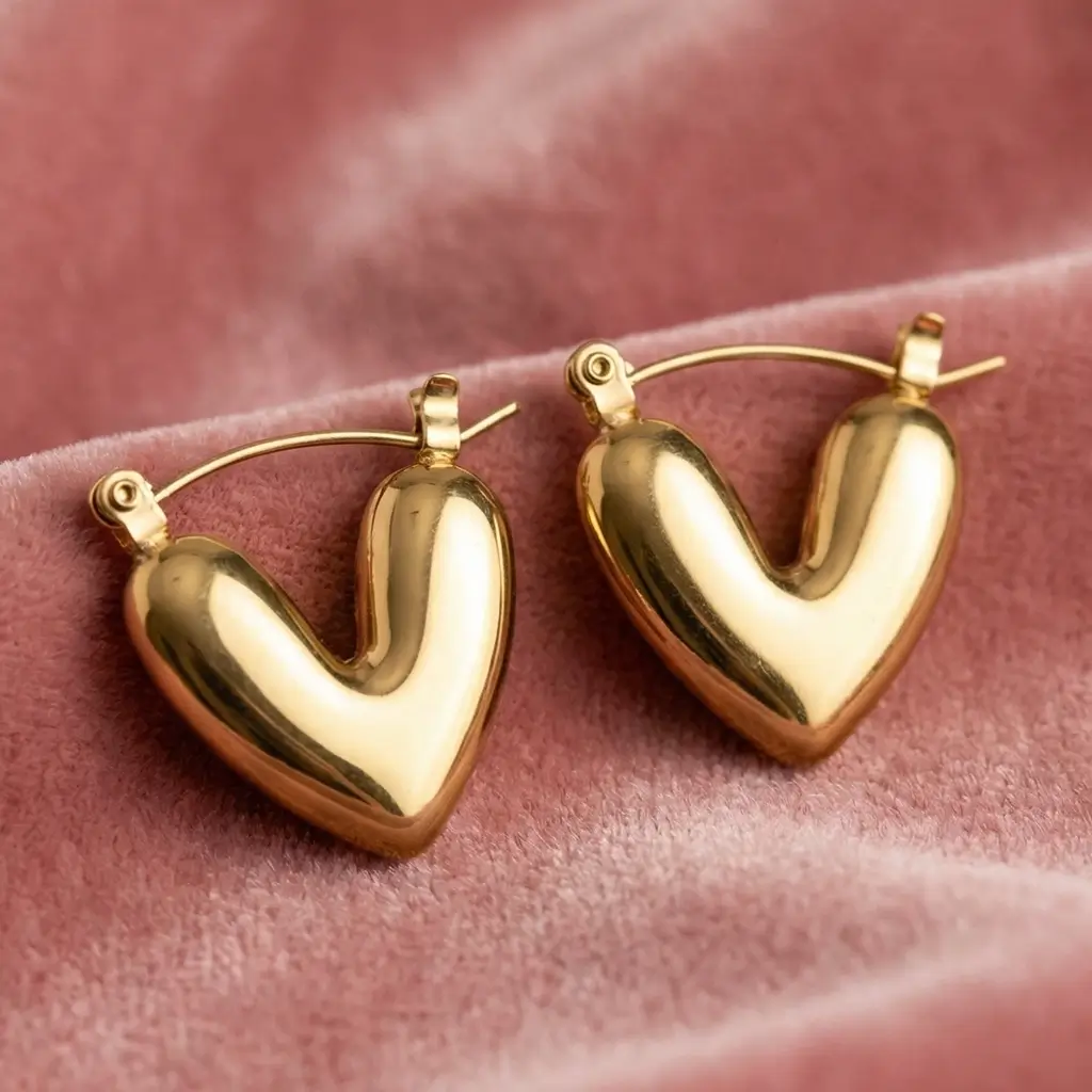 Amour Gold Hoops - Image 4