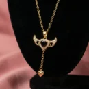 Angel Heart Necklace - Midnight Black