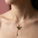 Angel Heart Necklace - Midnight Black