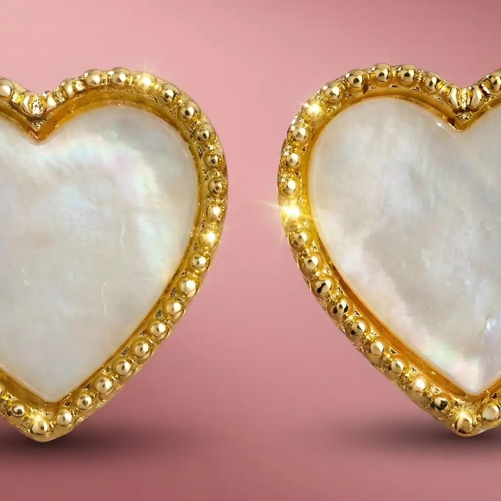 Mini Love Heart Earrings - Image 3