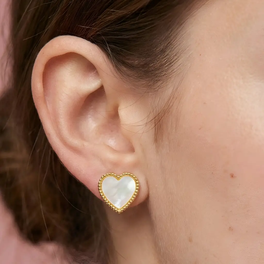 Mini Love Heart Earrings - Image 5