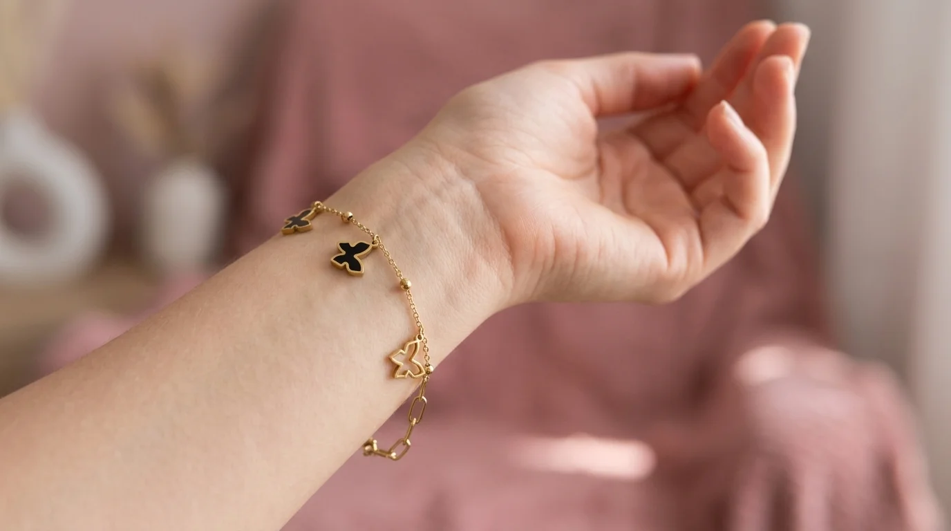 Butterfly Charm Bracelet - Image 2