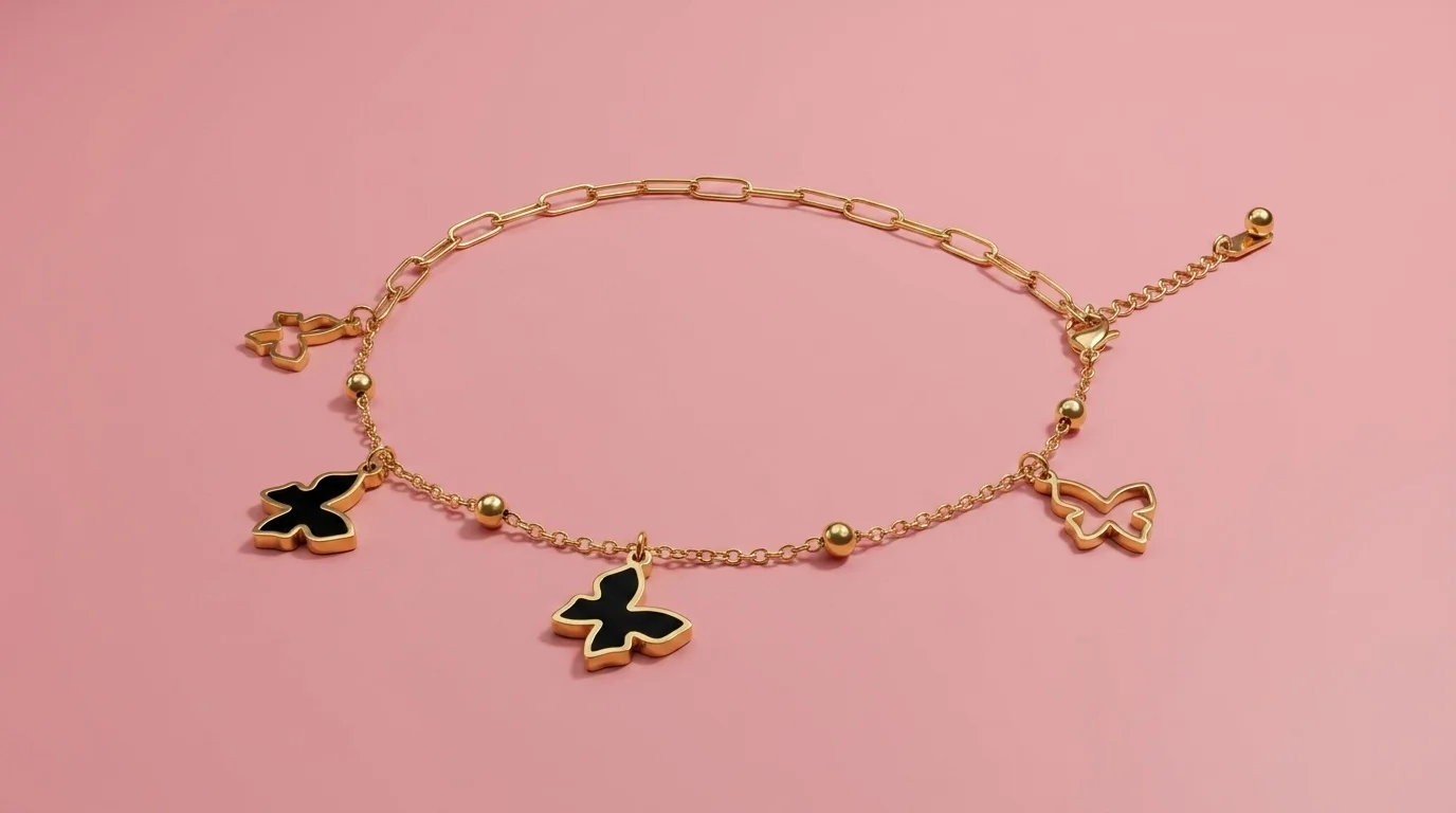 Butterfly Charm Bracelet - Image 3