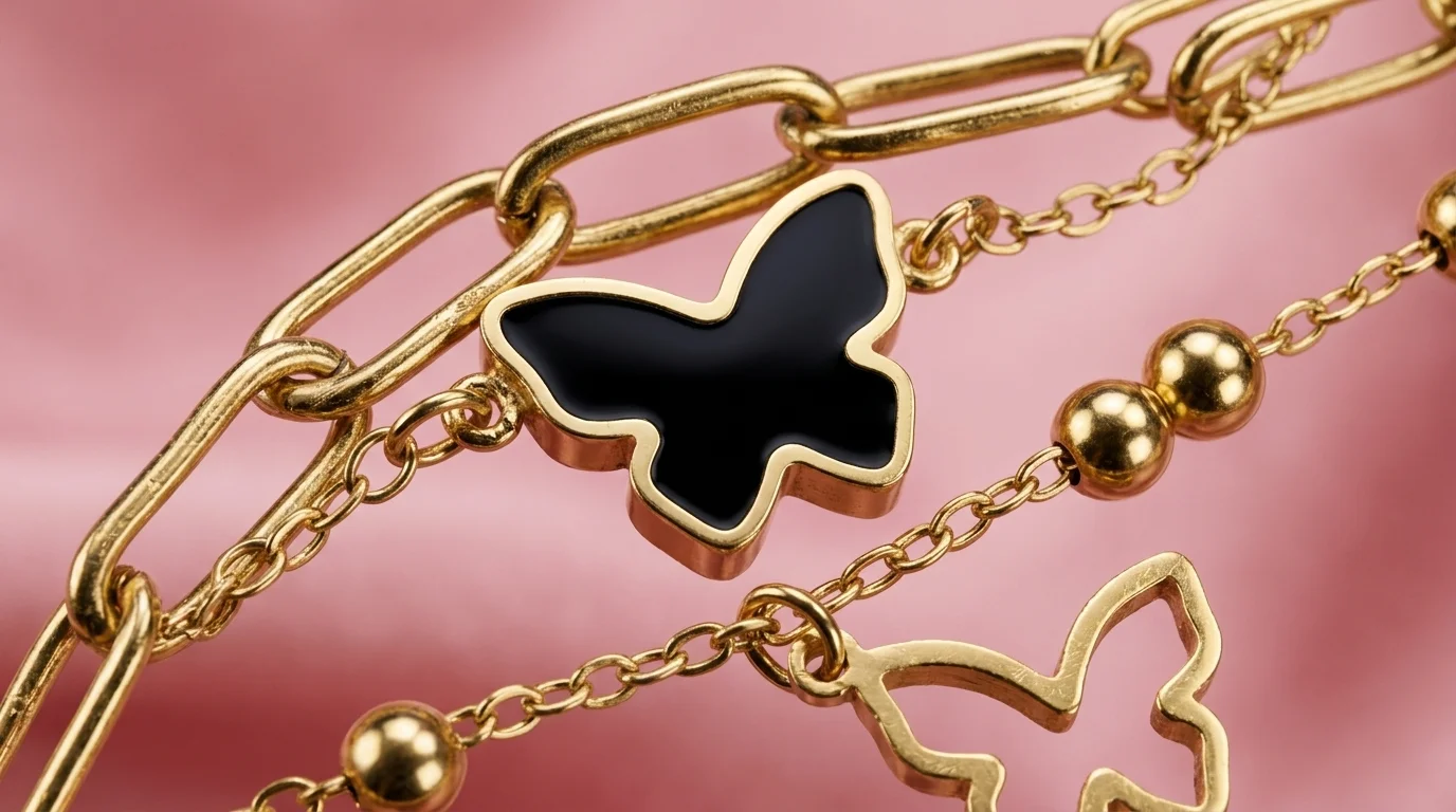 Butterfly Charm Bracelet - Image 4