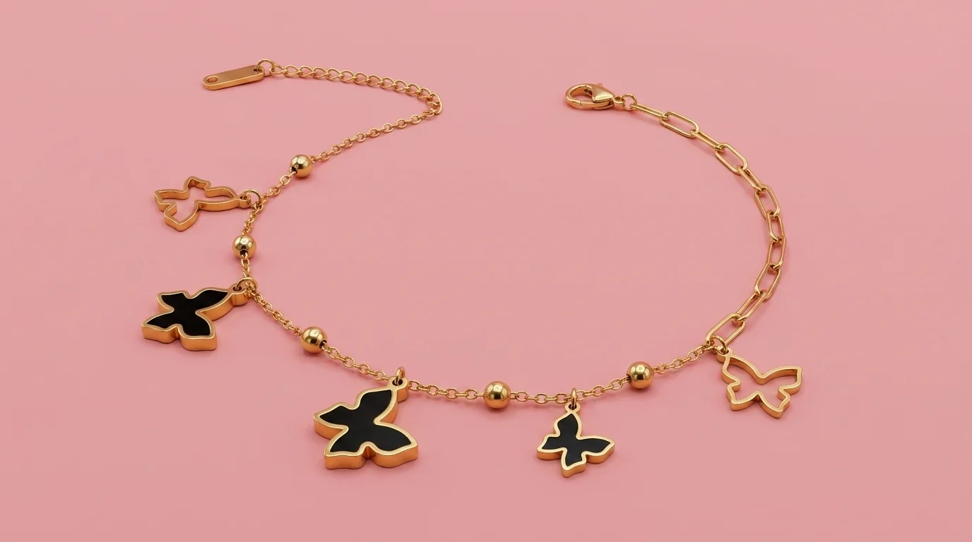 Butterfly Charm Bracelet - Image 5