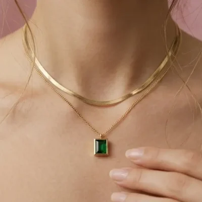 Emerald Aura Pendant
