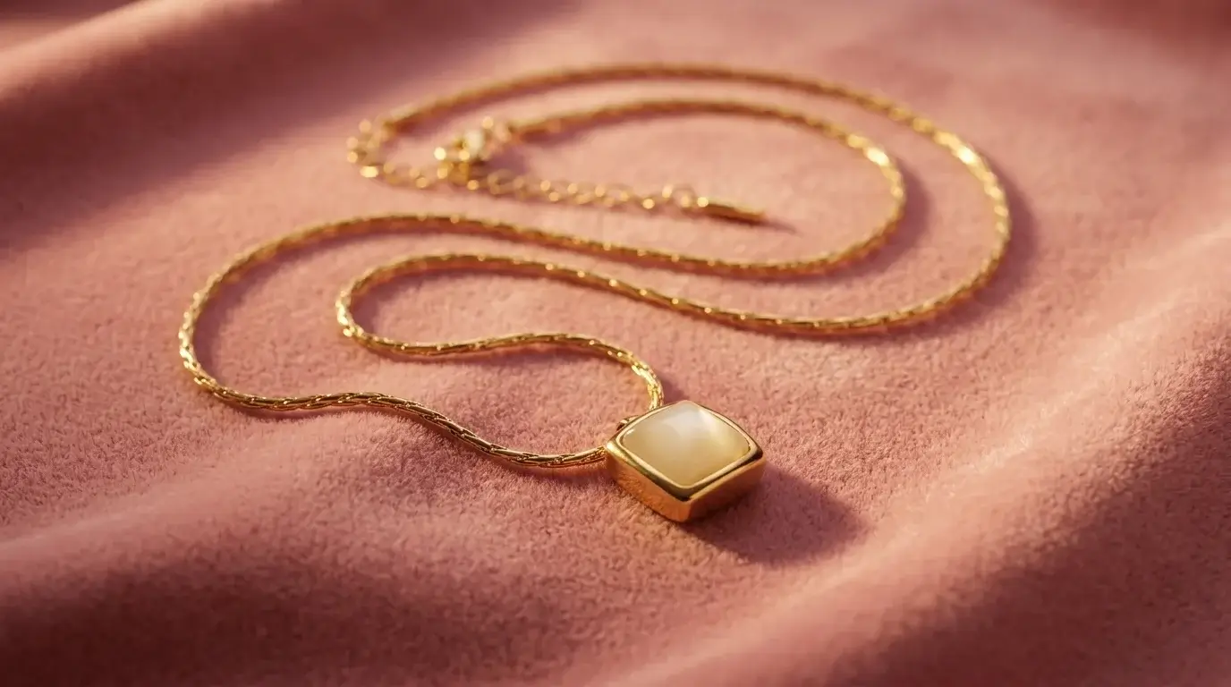 Luna Gold Pendant Necklace