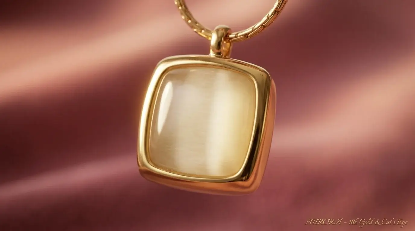 Luna Gold Pendant Necklace - Image 3
