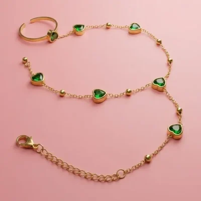 Emerald Heart Bracelet