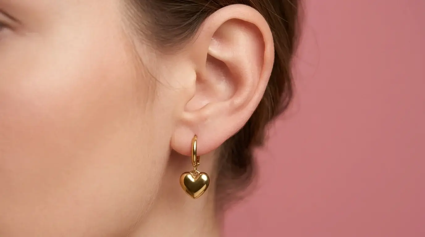 Golden Heart Hoops - Image 3