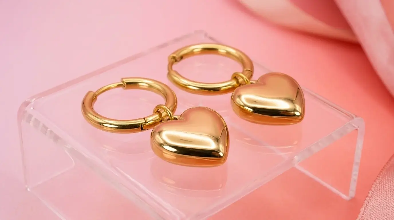 Golden Heart Hoops - Image 5
