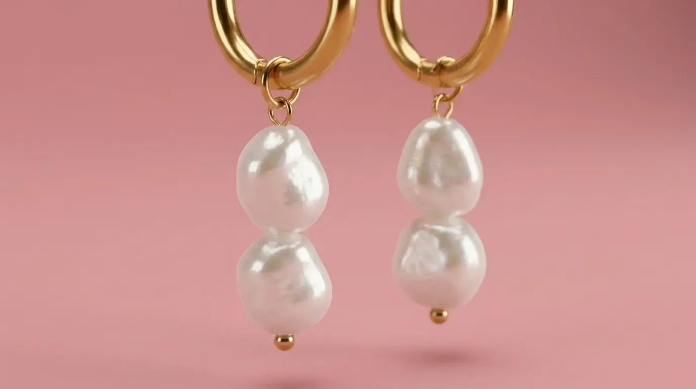 Pearl Cascade Earrings - Image 5