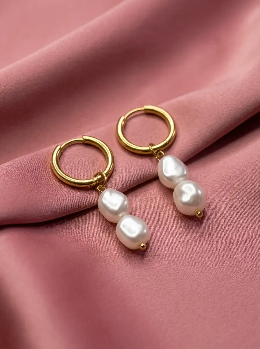 Pearl Cascade Earrings - Image 4