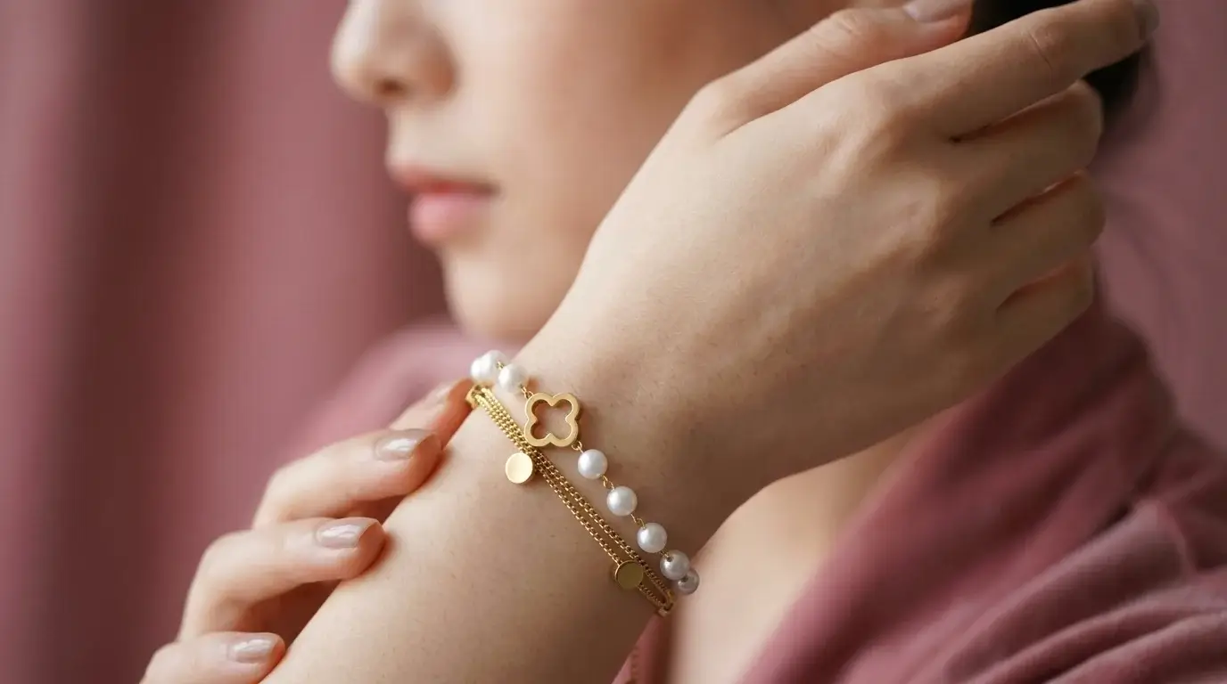 Pearl Charm Bracelet - Image 3