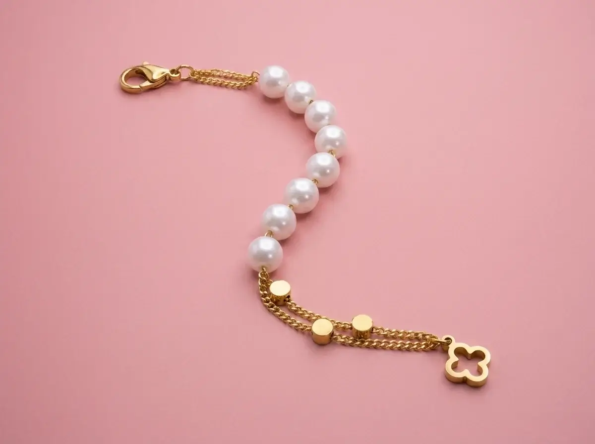 Pearl Charm Bracelet - Image 2