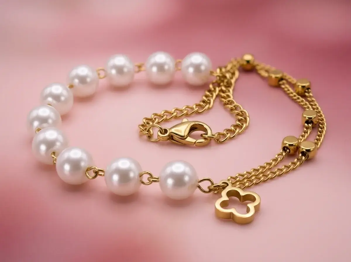 Pearl Charm Bracelet